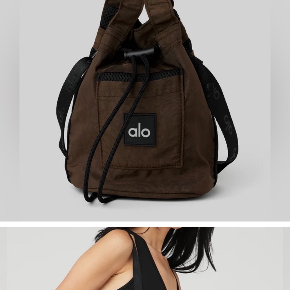 ALO Yoga Brown Bucket Bag